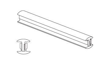 PCC17/3 – Two Way Aluminium Connection Profile – 8-12,38mm