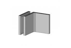 455W10 – Angular Fitting – Glass-Wall