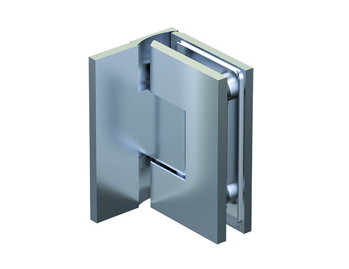 855W1R – Adjustable Clicking Hinge – Glass-Wall