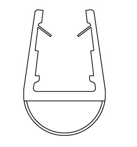 8PT1-10 -10 – Glass to Wall Seal